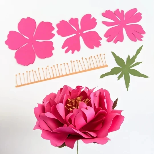 Layred 3D Rose Flower Floral Leave Foliage Metal Cutting die Card and scrapbook Dec Metal cutting die Clear stamp