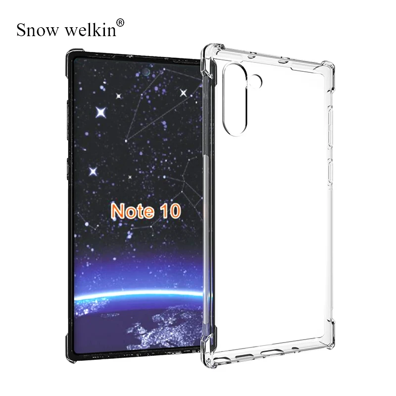 Airbags Buffer Full Protection Case For Samsung Galaxy Note 10 Note10 Lite Plus Pro Case Clear Soft TPU Shockproof Back Cover