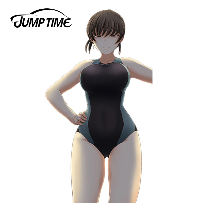 JumpTime 13cm x 6.9cm Car Styling Super Sexy Girl Tsukahara Hibiki Render graficzne naklejki samochodowe motocykl naklejka samochodowa