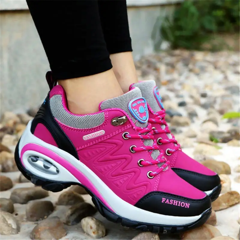 Autumn Air Cushions Women Sneakers Platform Sport Shoes Women's Tennis for Running Women's Sports Sneakers Red Trainers GMB-1750