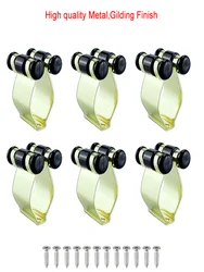 Gilding Metal Fishing Rod Clips Club Positioning Clamps Holder Accessories Fixing Rack Wall Mounted Rod Collection Rack Storage