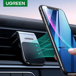 Ugreen Magnetic Car Phone Holder For Phone In Car Air Vent Clip Mount Stand for iPhone Mobile Phone Magnet Holder GPS Support