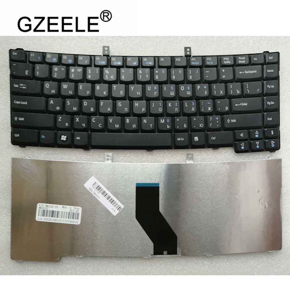 GZEELE Replace russian Keyboard for Acer Extensa 4220 4230 4420 4630 5220 5620, TM 4520 5710 4520 5710 RU Black laptop keyboard