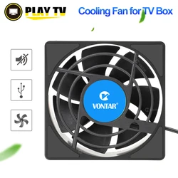 VONTAR-ventilador de refrigeración C1 para Android TV Box H96 Max X3 HK1 TX6, decodificador inalámbrico, silencioso, radiador de alimentación USB, Mini ventilador