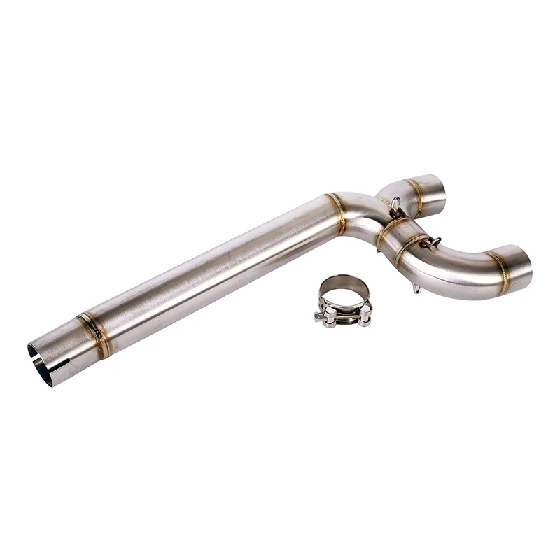 Slip on Motorcycle Exhaust System Connect Tube Link Middle Pipe 51mm Exhaust Tip Tail Silencer Muffler for Yamaha FZ6S FZ6 FZ6N