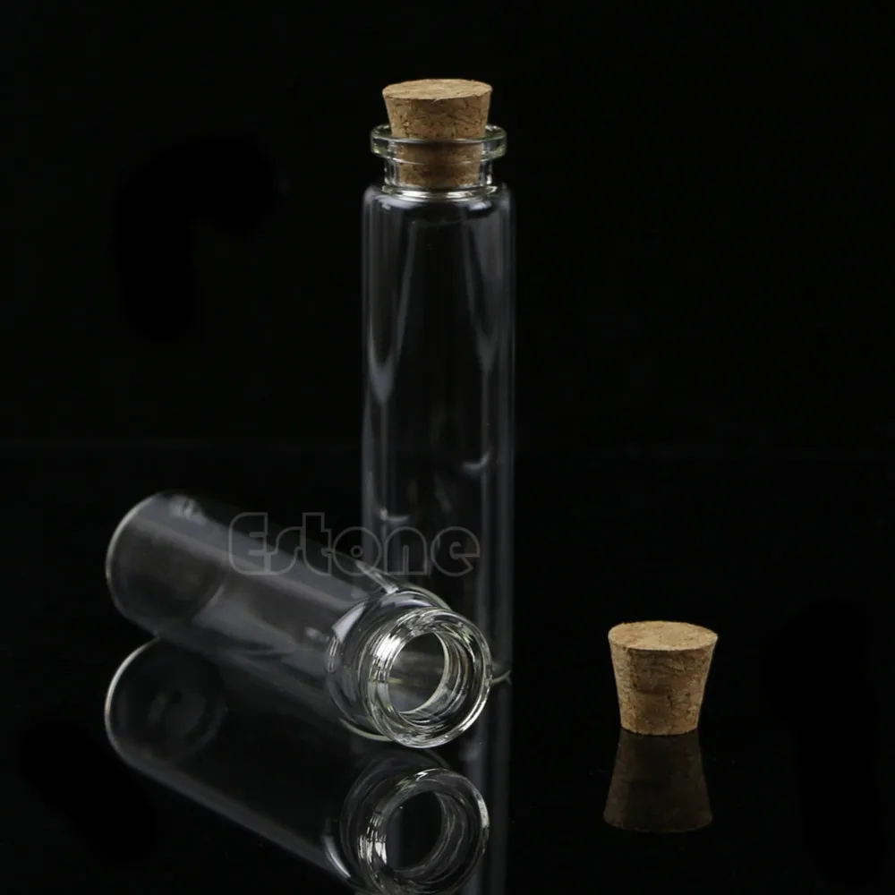 10pcs 20ml 22*80mm Nuovo Mini Bottiglia di Vetro Fiala con Ck Fermacorda E Ganci Fase Del Pendente