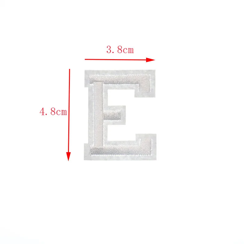 1pc angielski alfabet czysty biały 26 mieszane łatka haftowana DIY do ozdoby odzieży aplikacja delikatny haft list naklejki