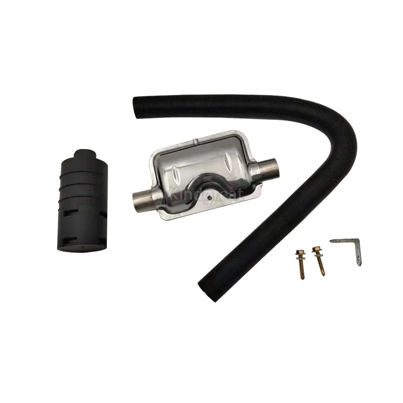 Riscaldatore di parcheggio diesel Kindgreat per webasto/Eberspacher Silenziatore di scarico da 24 mm Tubo flessibile per riscaldatore con filtro da 25 mm