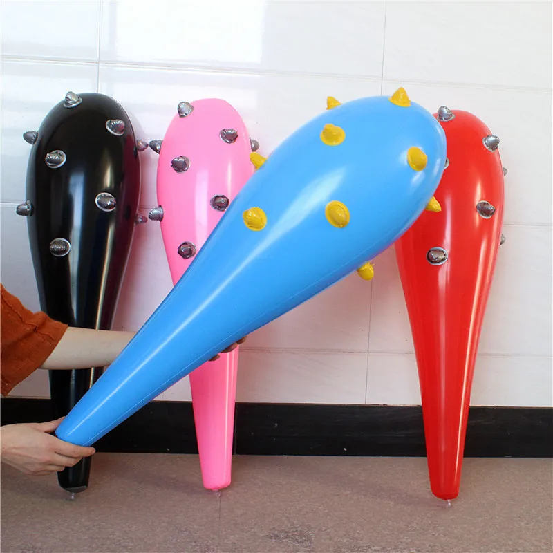 1pcs large outdoor inflatable plastic mace toys Multiple color design Bar beach parent-child activity company props Beak aerated