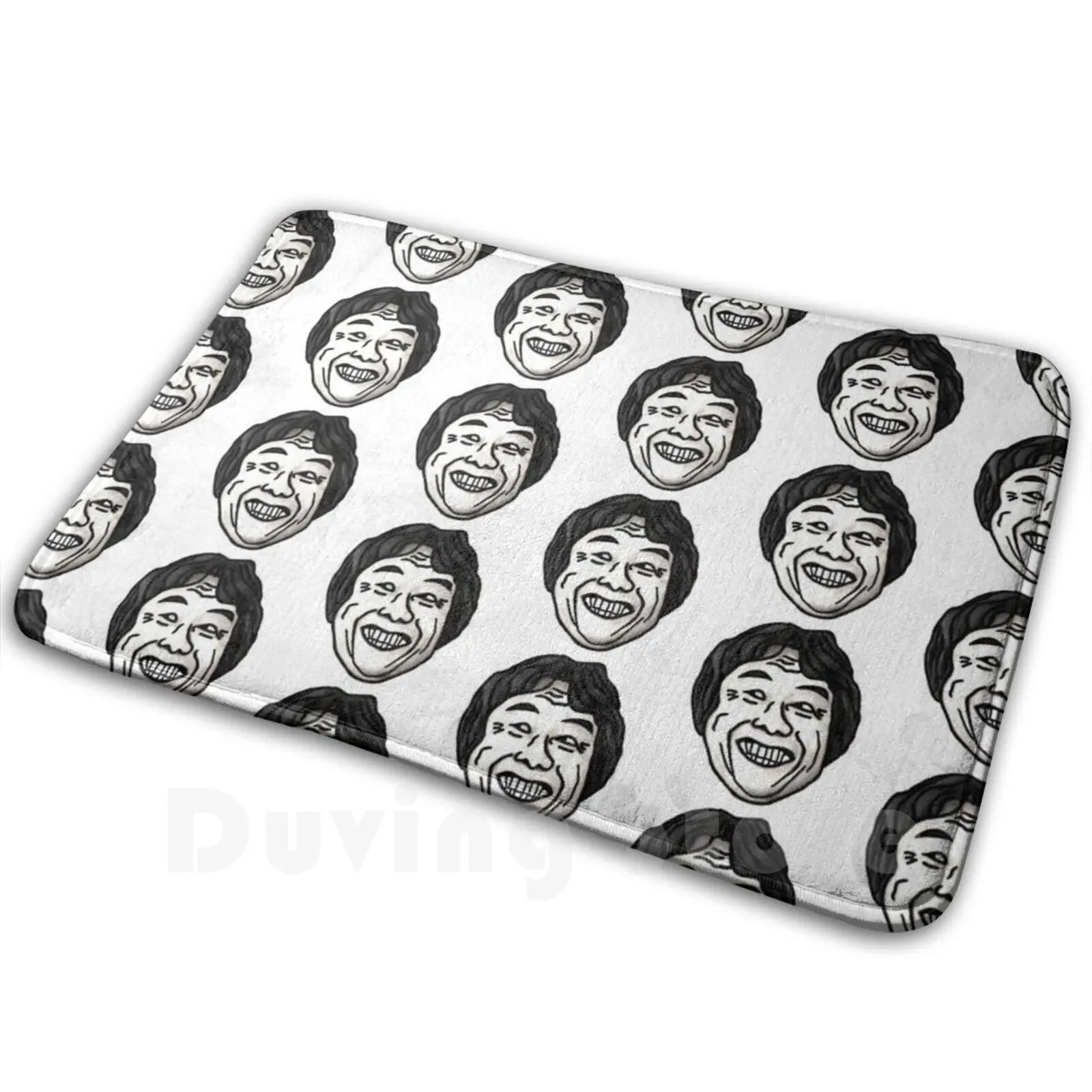 Nintentroll ( Version Small ) Carpet Mat Rug Cushion Soft Non-Slip Game Games Shigeru Miyamoto Meme Trollface