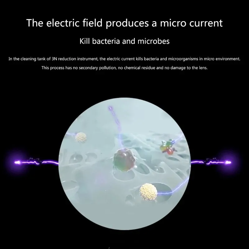 Портативная Бесшумная машинка для очистки контактных линз от близорукости USB 4,0, аксессуары для мытья мягких/цветных линз