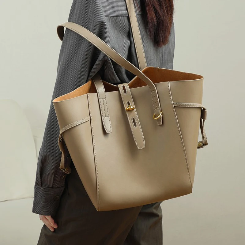 Designer Brands Large Capacity Tote Women Shoulder Bags Vintage Lady Handbags Luxury Pu Leather Big Shopper Bag Composite 2022