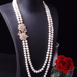 60*33 cubic zircon CZ flower connector necklace pendant Jewelry DIY Jewelry Findings