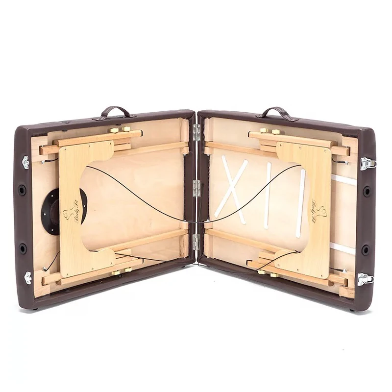 Mesas de masaje de Spa plegables originales, muebles de salón, cama de masaje de madera, mesa portátil de acupuntura para tatuaje de belleza y