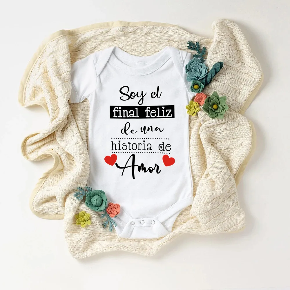 

Funny Newborn Baby Romper Infant Cotton Short Sleeve Baby Body Clothes Amor Print Boy Girl BodySuit Born Crawling Baby 0-24M