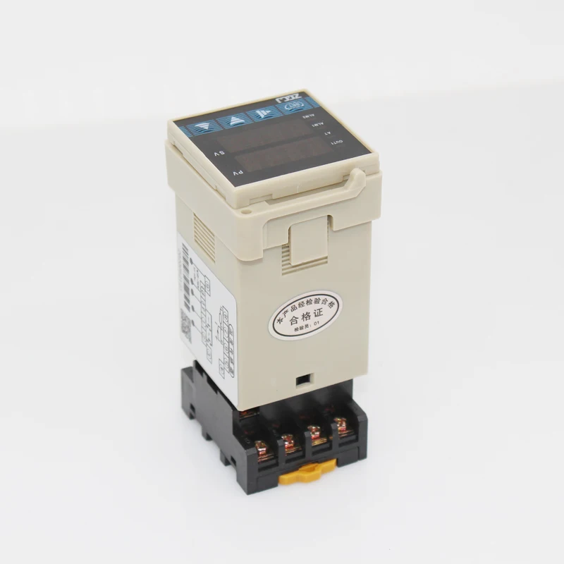 industial Din pid thermostat 2 relay output high temp alarm control K J E N R S B T PT100 Cu50 input temperature controller