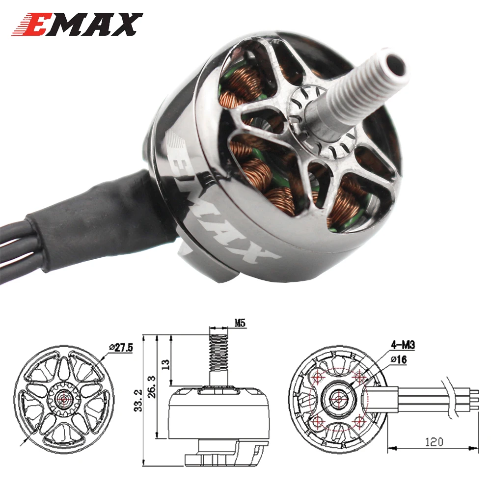 EMAX ECO II 2207 1700KV 1900KV 2400KV 3-6S CW bezszczotkowy silnik do RC FPV Racing Drone 4k Quadcopter zabawka