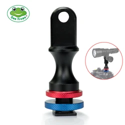 YS Head Adapter Cold Shoe Mount Underwater Photography Light System Adapter Torch Holder Connecter for All Seafrogs Case