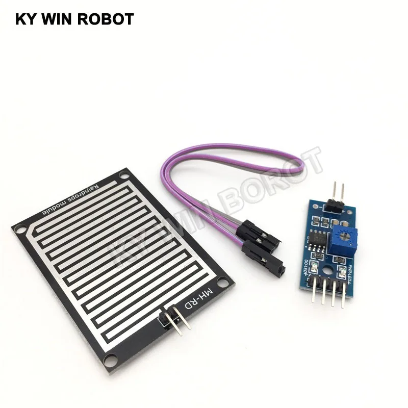 1set/lot Snow/Raindrops Detection Sensor Module Rain Weather Module Humidity For Arduino