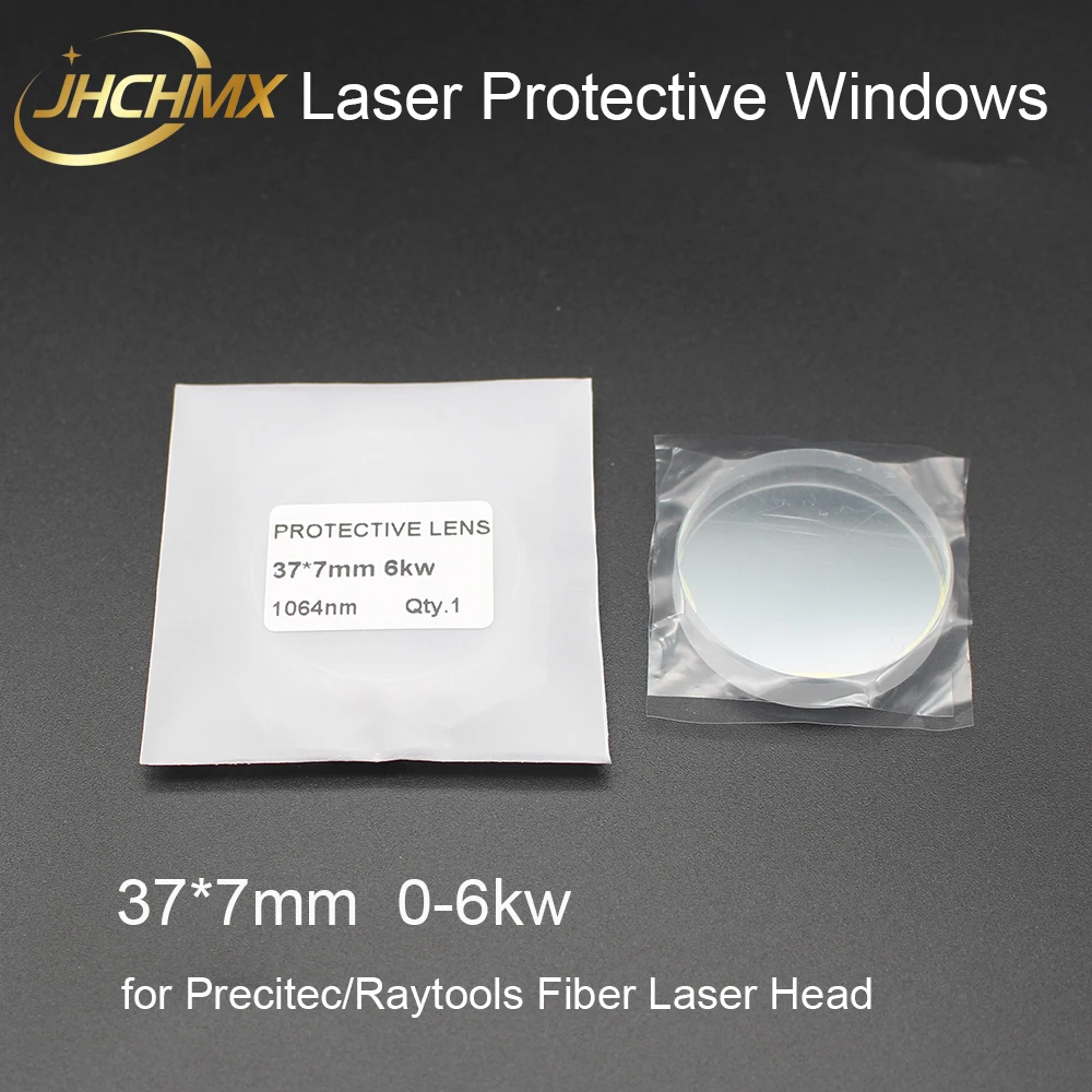 JHCHMX Fiber Laser Protective Windows/Lens 37*7mm 1064nm 6kw 100pcs