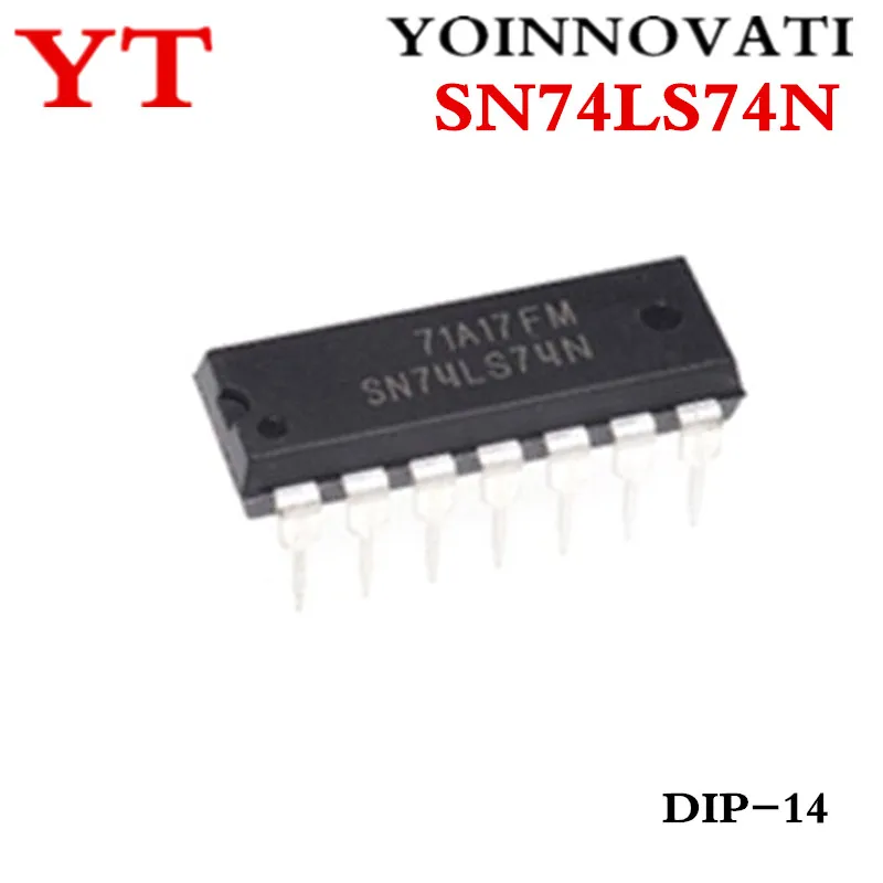 

100pcs/lot SN74LS74N SN74LS74 74LS74 DIP14 IC Best quality