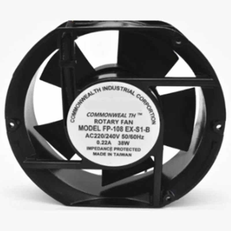 Ventilador Axial FP-108EX-S1-B, 220V, 38W, rodamiento Dual, ventilador de refrigeración Oval, 172x150x51mm