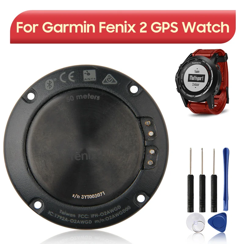 NEW Replacement Watch Battery For Garmin Fenix 2 Fenix2 GPS Watch Battery With Back cover