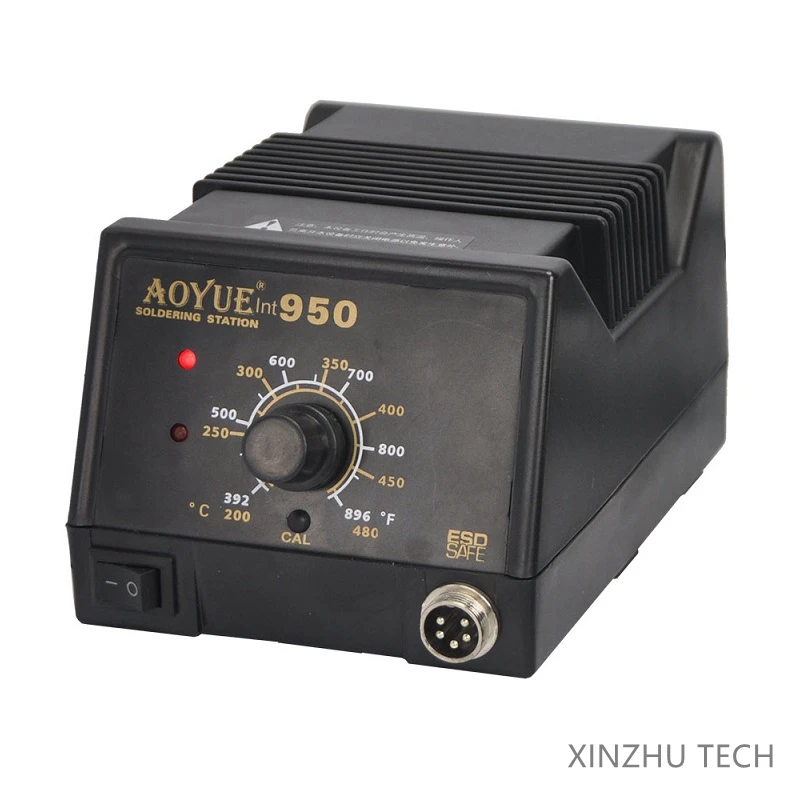 Aoyue 950 SMD Rework Soldering Station Antistatic Thermostat Adjustable Hot Tweezer Soldering Station PCB IC Repair Solder Tools