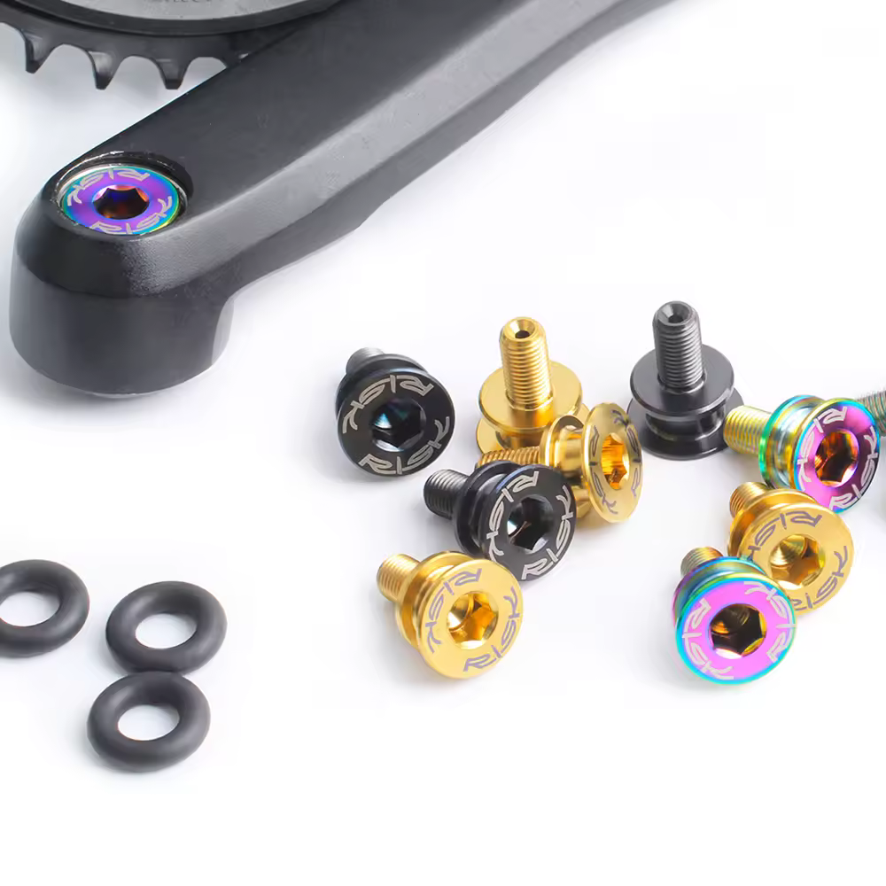 Risque M8x15 vélo BB boulons de fixation titane trou carré vtt vélo de route pédalier vis fixes carré-taper vélo BB outils