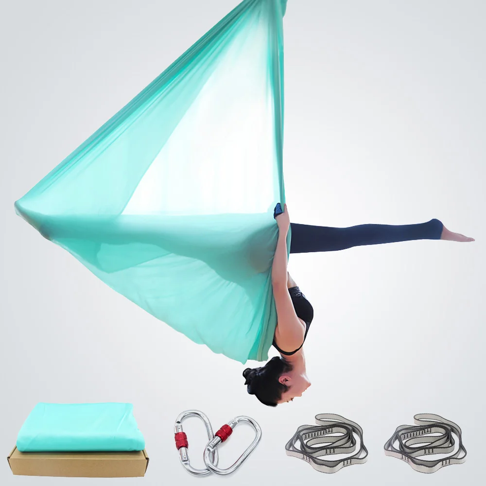 

Prior Fitness 9.2 Meters Yoga Hammock Fabric Anti Gravity Yoga Accessories Aerial Swing Traction Device Fitness