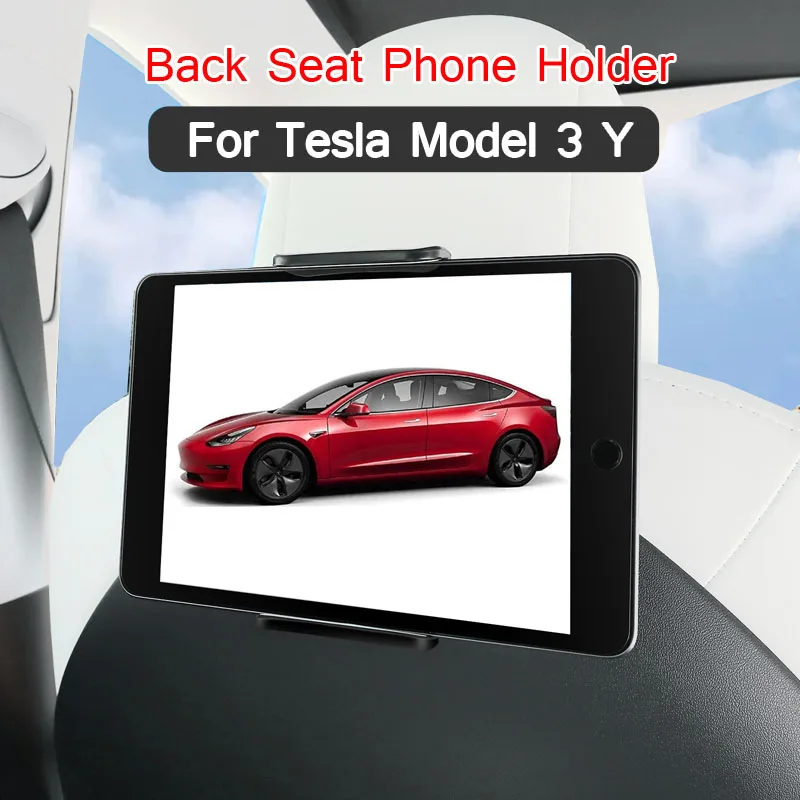 2024 NEW Car Phone Holder Mobile Stand For Tesla Model 3 Y Smartphone  Back Seat Support Mount