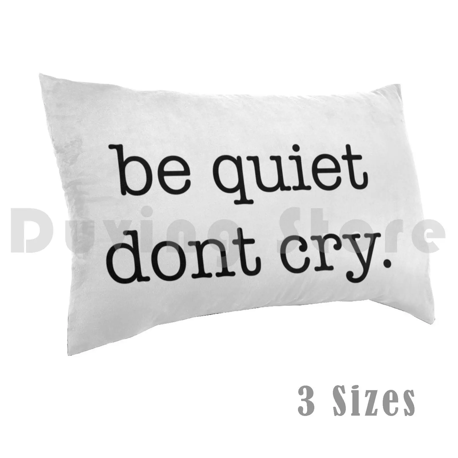 “be Quiet Dont Cry”-Jaehyun Iconic Quote Pillow Case Printed 35x50 Kpop K Pop Nct Nct 127 Nct Nct Dream