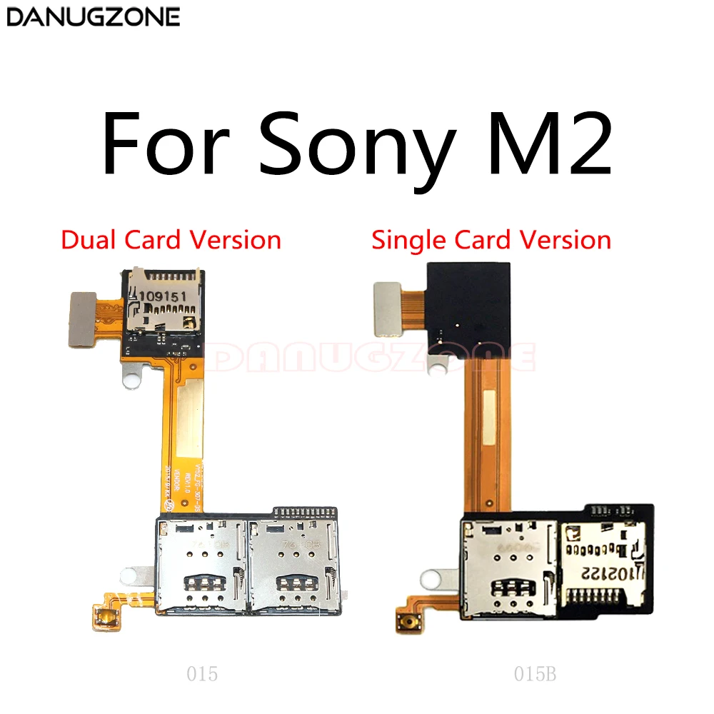 

SIM Card Slot Holder + TF Card Slot Flex Cable For Sony M2 S50H S50T C S39H C2305 C2304 M C1904 C1905 Tablet Z SGP311 SGP312