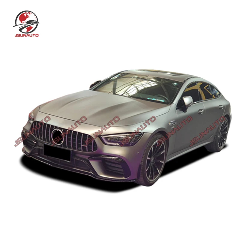 For 2020 Benz AMG GT50 GT53 X290 Upgrade To GT63 Body Kit Front Bumper Rear Diffuser Rear Spoiler Wing Panel