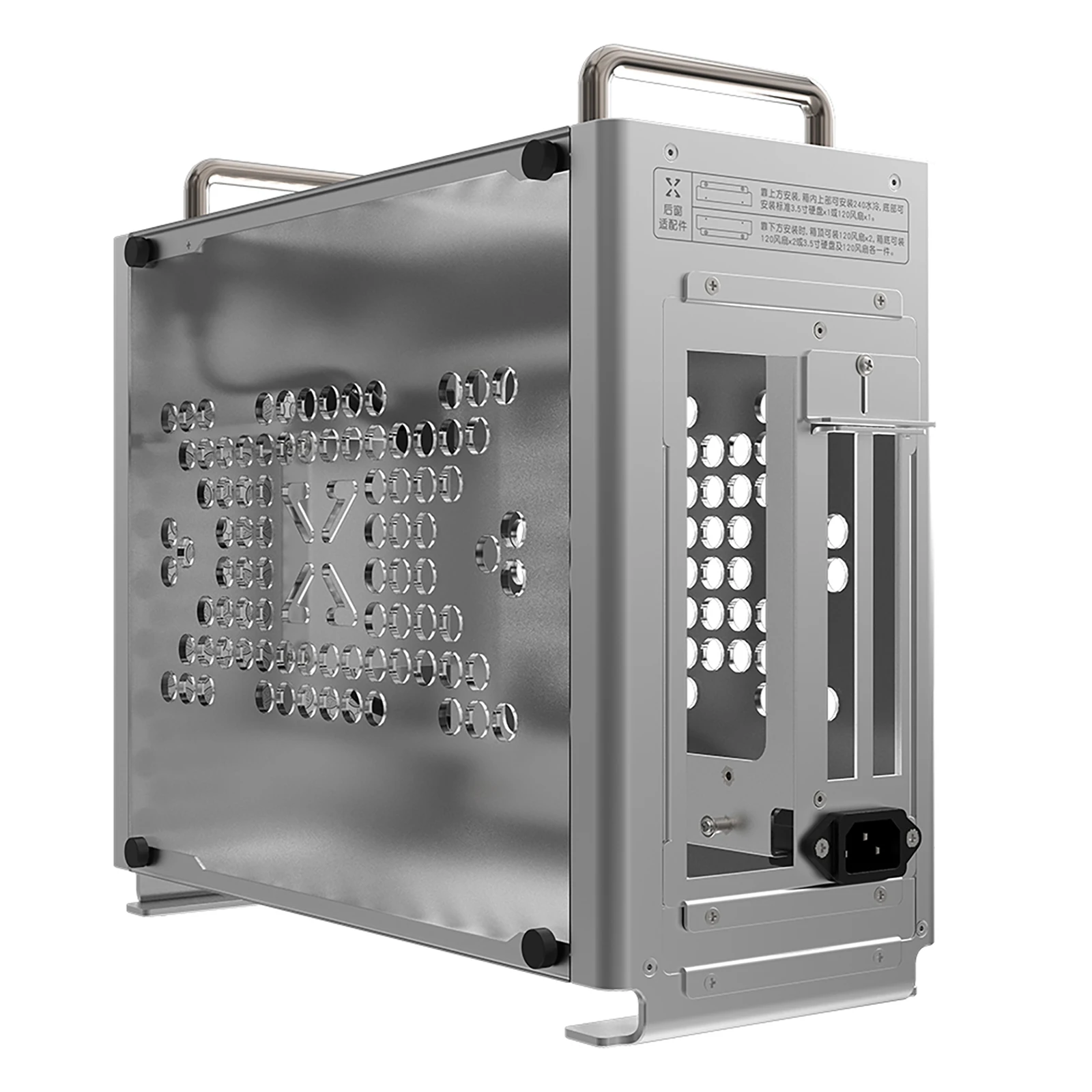 Imagem -01 - Braveman Zzaw Liga de Alumínio Mini Itx Computador Case Desktop Computador Chassis b2 Plus para Instalação Faça Você Mesmo Uso Doméstico Jogos