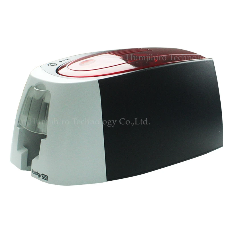 EVOLIS BADGY 100/200 Color Printer PVC ID Card Printer Single-sided Plastic PVC Card Printer with one color ribbon