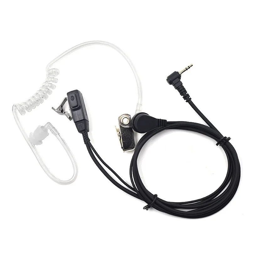 

2.5mm FBI Acoustic Tube Earpiece Headset Mic PTT for Motorola Talkabout Radio TLKR T80 T60 T3 T5 T7 MR350R MD200 Ham Radio