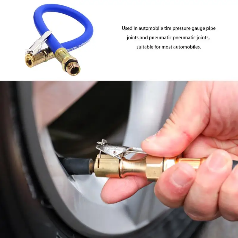 Tire Pressure Gun Inflation Hose Air Compressor Pipe For Car Motorcycle Bicycle Air Rubber Hose Extension Tubes Car Repair Parts