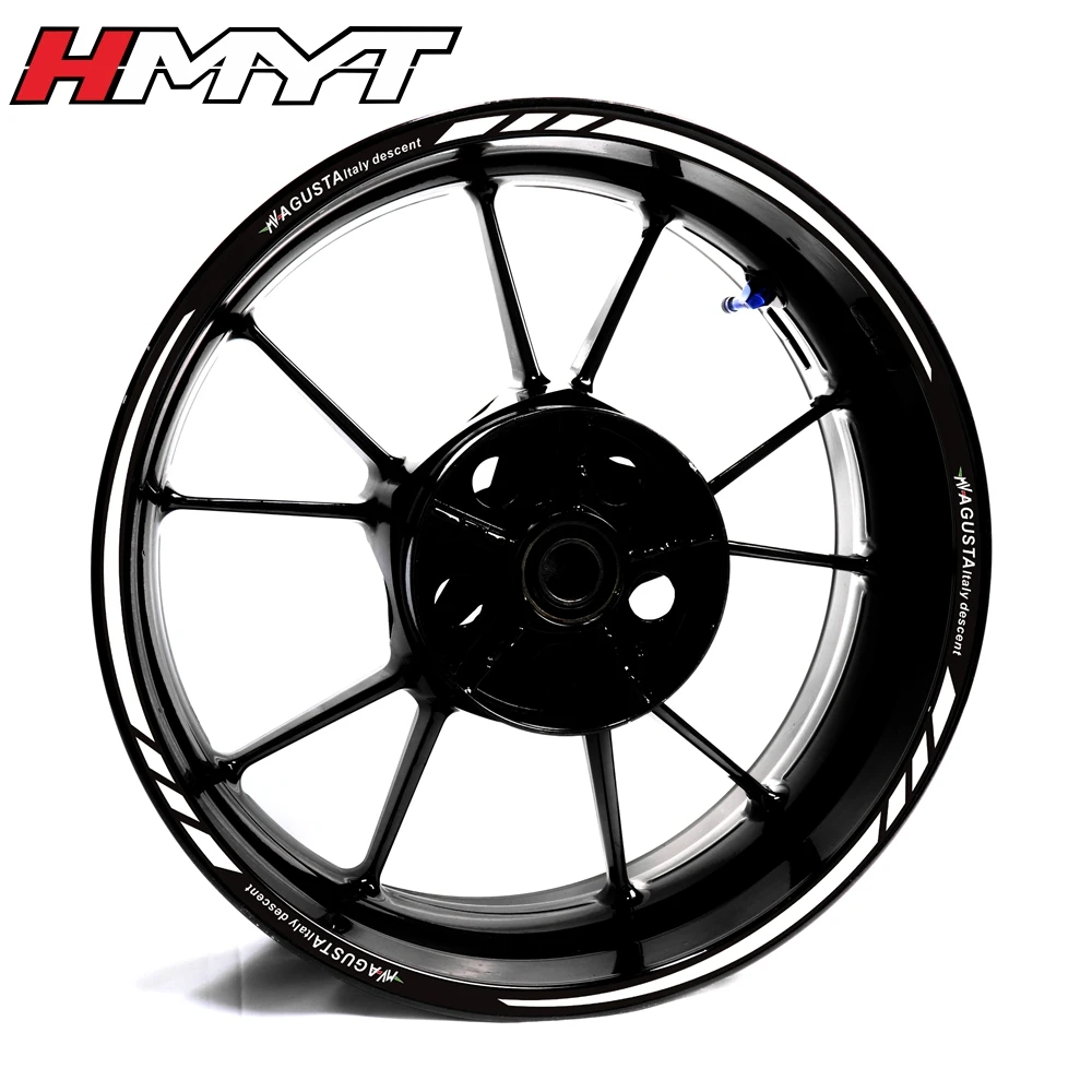 

MV Agusta brutale800 920 990r RR 1090 f3f4 Turismo Veloce RC retrofit wheel rim edge reflective sticker 17 inch wheel rim Decal