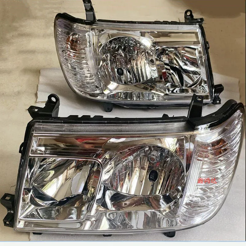 For Toyota 100 4500 LC100 4700 FZJ100 2006-2007 Headlights Lamps Driver Left LH & Passenger Right RH Pair Set fits