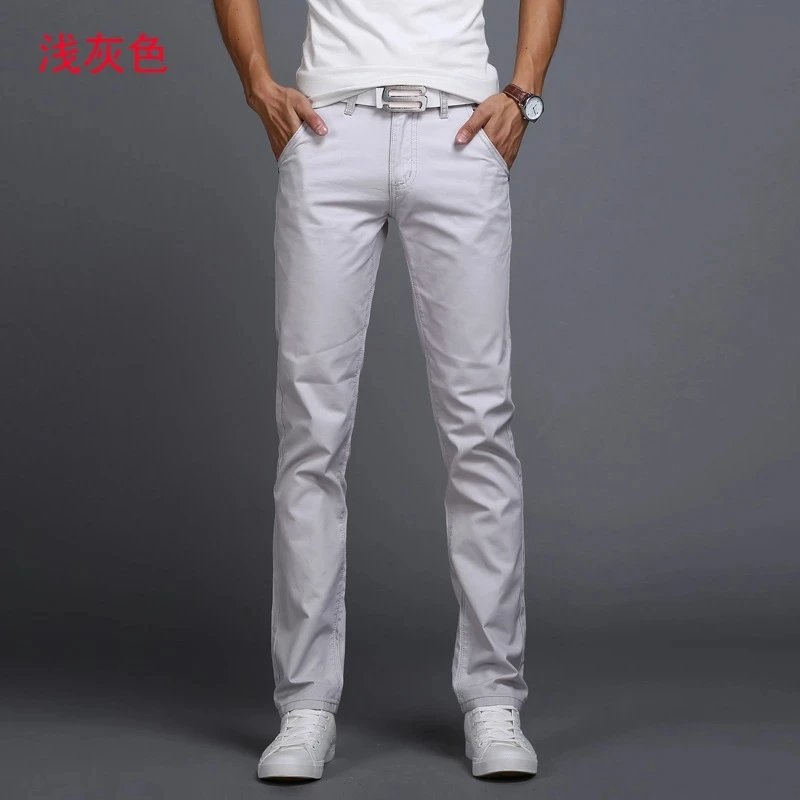 Classic 9 Color Casual Pants Men Spring Autumn New Business Fashion Comfortable Stretch Cotton Straigh Jeans Trousers