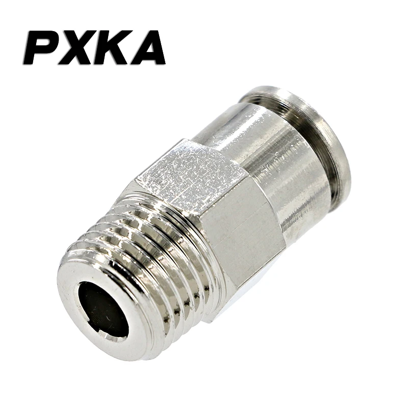 Transport Pneumatic Connector All Copper Metal Quick Plug High Voltage PC8-02 Threaded Straight Hose
