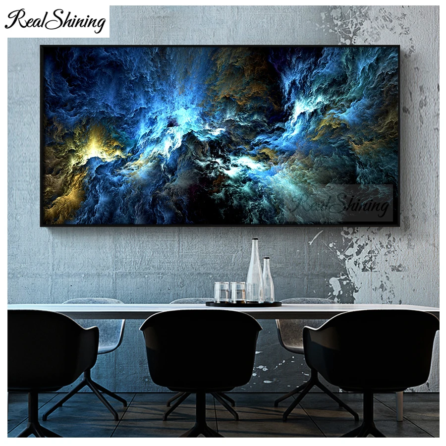 Large 5d DIY Diamond Painting beautiful cloud Landscape 5d Cross Stitch Mosaic diamond embroidery bead Marbling Pattern F552