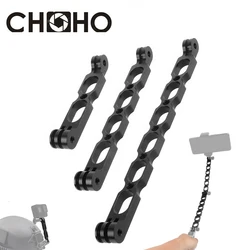For Gopro Accessories CNC 3 Way Aluminium Mount Helmet Arm Extension Pole selfie stick for Go Pro 13 12 Insta360 DJI Camera