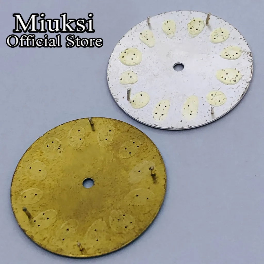 Miuksi 29mm black silver blue green orange yellow watch dial luminous fit NH35 NH36 Miyota8215 821A DG2813 3804 PT5000 movement