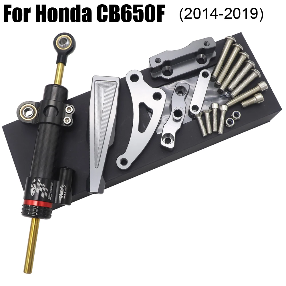 

For Honda CB650F Steering Damper Stabilizer Bracket Mounting Holder Set 2014 - 2019 Aluminum Motorcycle Parts Accessories