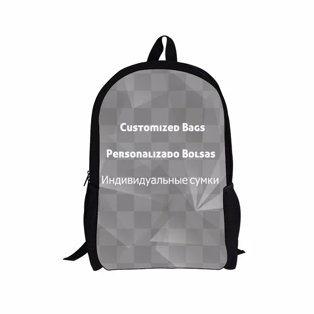 Children's Backpack Cartoon Gothic Cats Prints Pattern School Bag Kids Cute Book Bag Teenager Girls Schoolbags Mochila