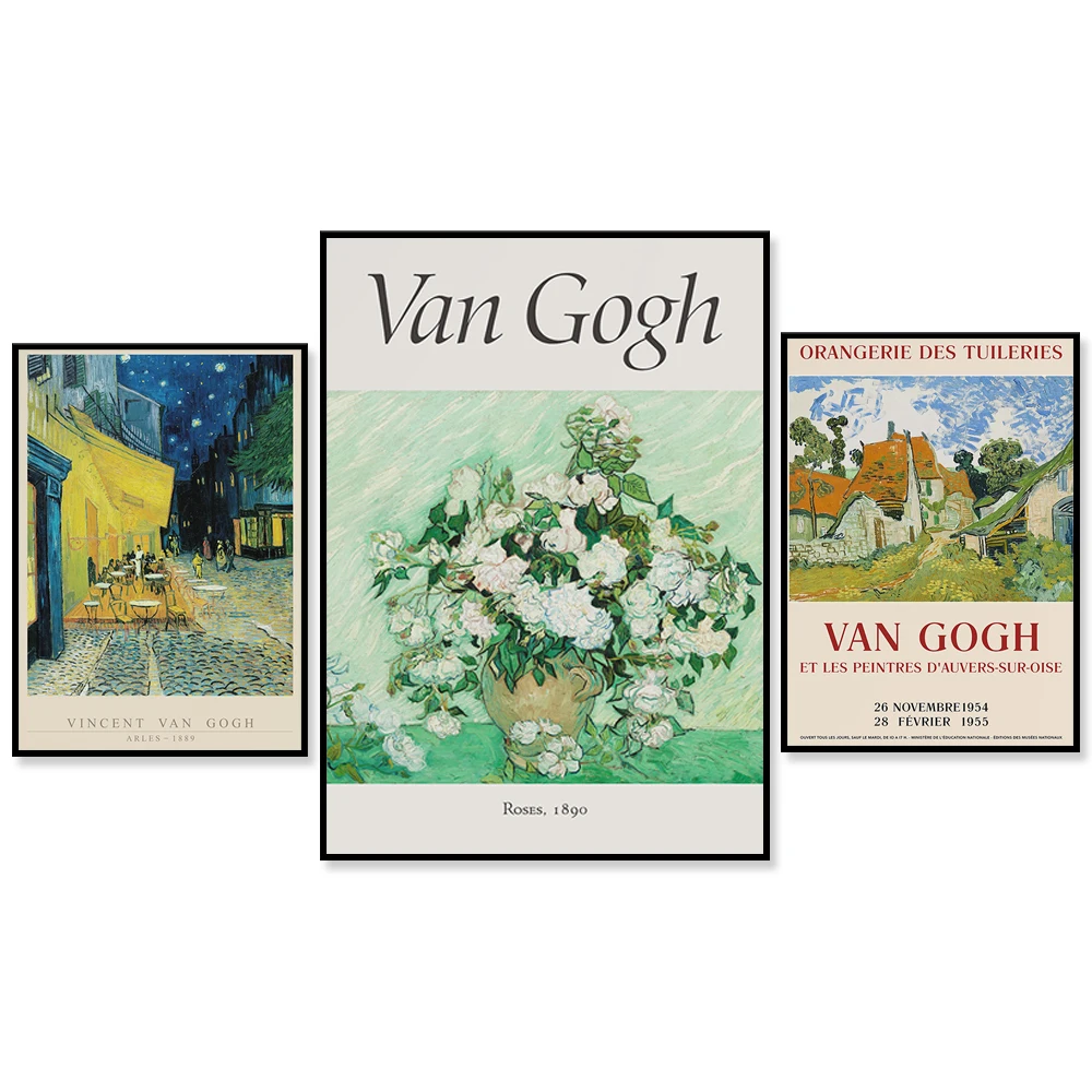 Van Gogh Art Exhibition Digital Download Poster Vintage Print