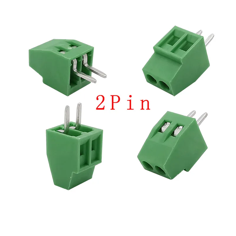 5/10Pcs KF128 2,54mm Pitch PCB Terminal Block Stecker 150V 6A 2/3/4/5/6/7/8/9/10/12/14/16Pin Schraube Terminal Für 26-18AWG Kabel