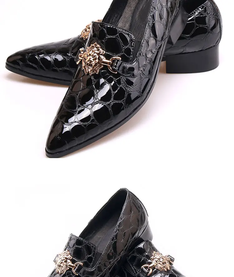 Sommer Neue muster Männer der Schuhe Wies Kalb schuhe Büro Kleid schuhe Krokodil druck Luxus Hochzeit schuhe – Detail 3
